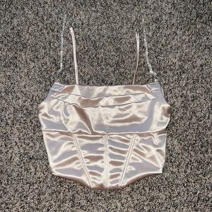 Silk crop top
